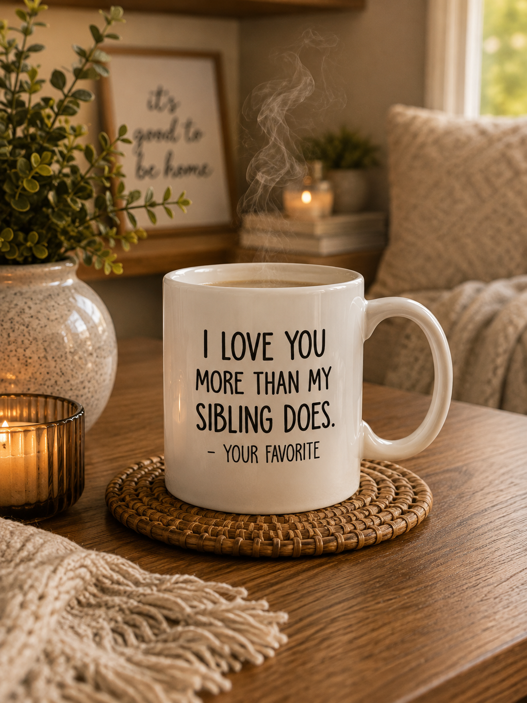 I Love You More Than My Sibling Does Mug