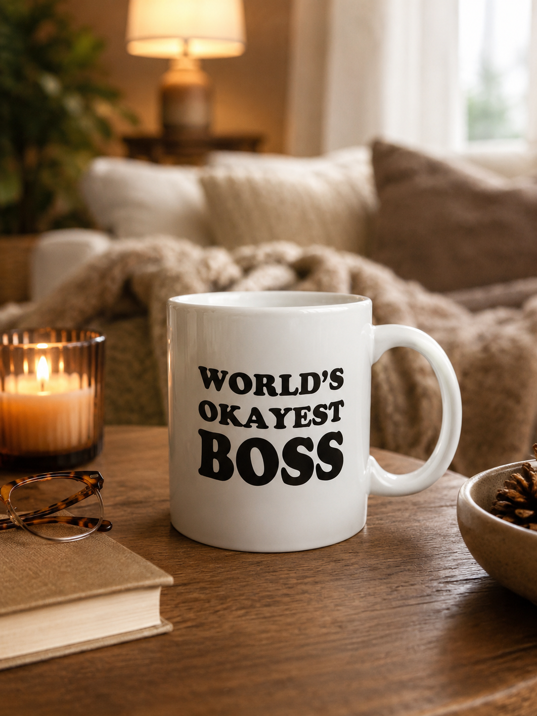 World's Okayest Boss Mug