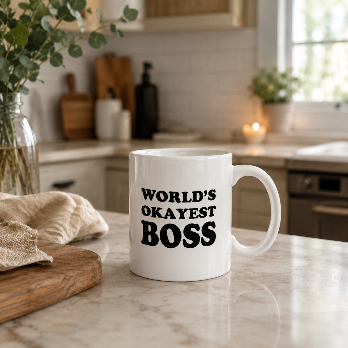World's Okayest Boss Mug