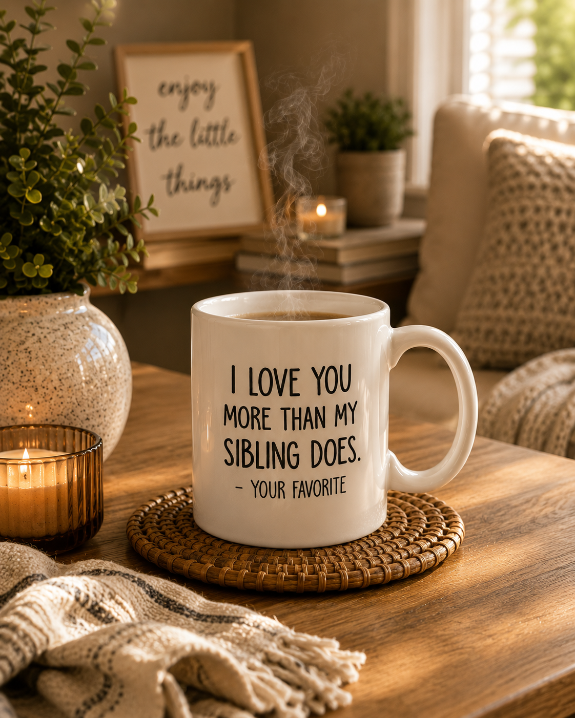 I Love You More Than My Sibling Does Mug