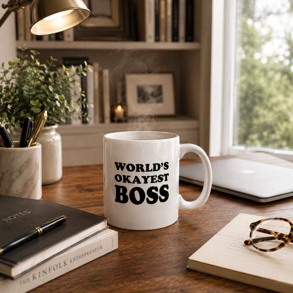 World's Okayest Boss Mug