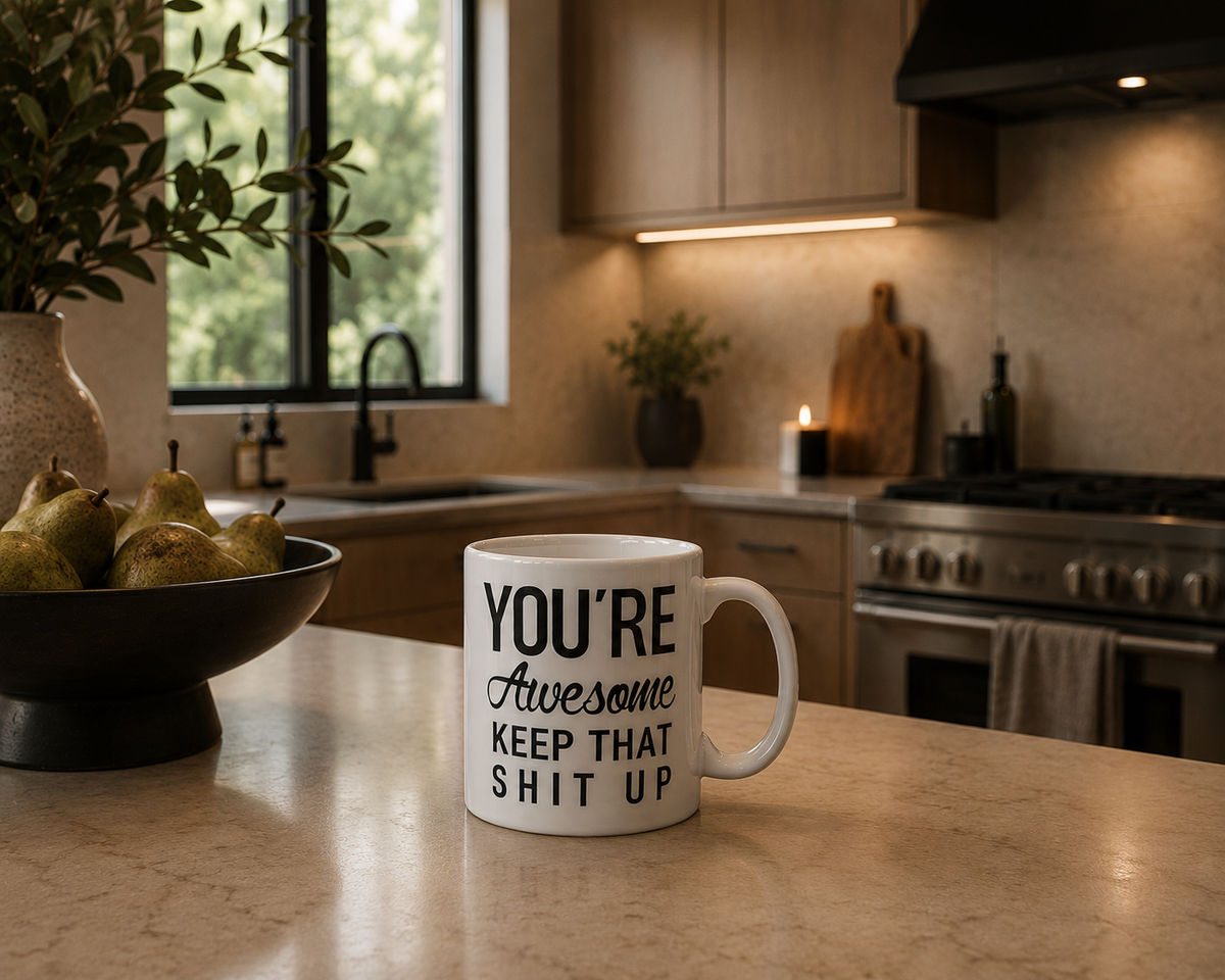 You're Awesome, Keep That Shit Up Mug