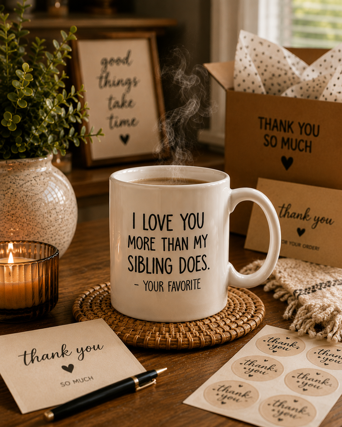 I Love You More Than My Sibling Does Mug